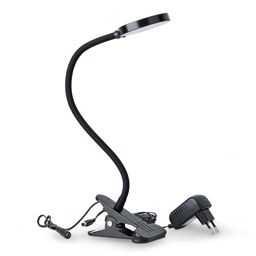 SEBSON Klemmlampe Bett 4W - dimmbare Schreibtischlampe mit Kabel & Stecker