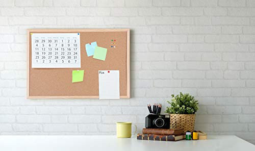 Bi-Office Korktafel / Pinnwand mit Holzrahmen- 5 Größen wählbar - 60 x 40 cm