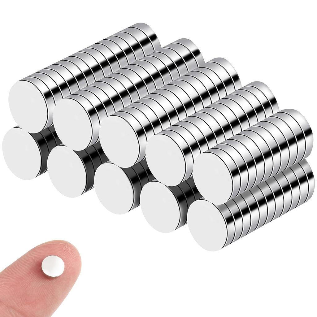 100 Stück Magnete Klein, 6mm Neodym Magnete Stark Magnet Rund
