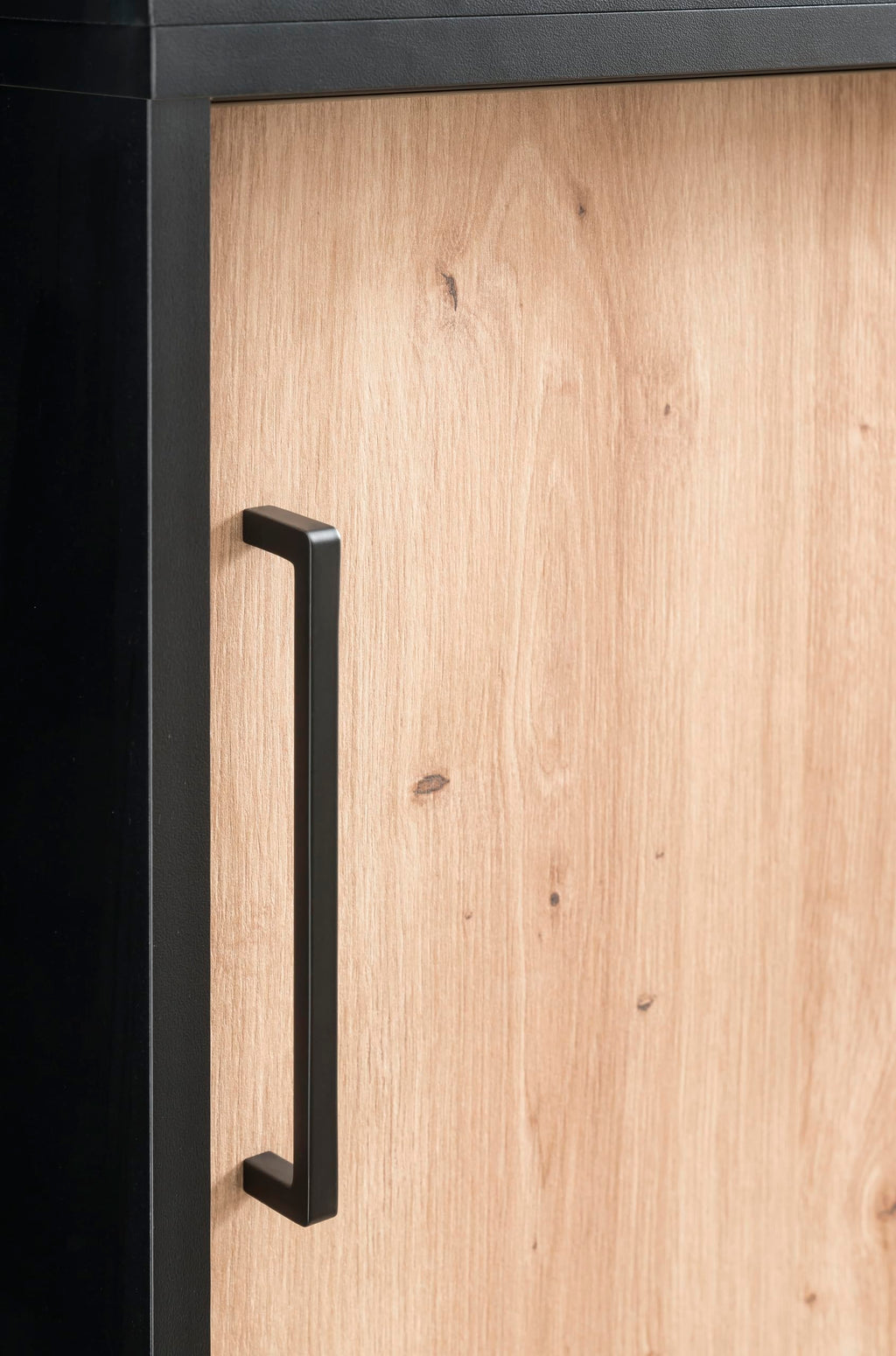Schildmeyer Aktenschrank Aino 701867, Artisan Eiche Dekor/schwarz matt, 100 x 41 x 83,6 cm