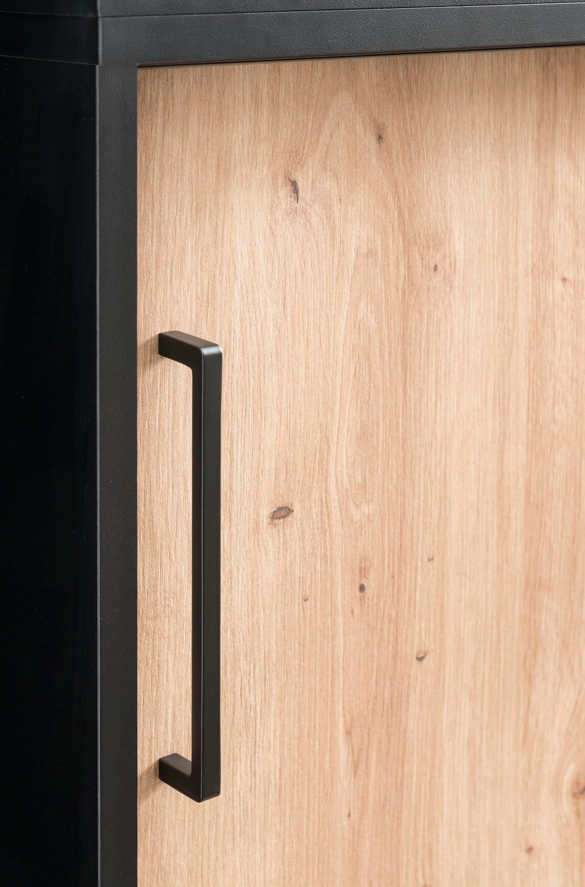Schildmeyer Aktenschrank Aino 701867, Artisan Eiche Dekor/schwarz matt, 100 x 41 x 83,6 cm