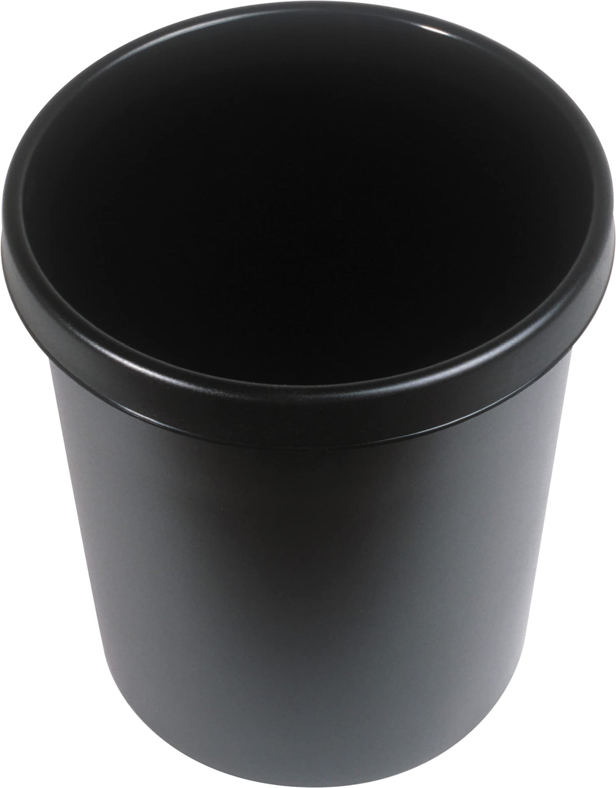 helit H6106195 - Papierkorb „the german“ 30 Liter, schwarz, mit umlaufendem Griffrand, aus Kunststoff, 1 Stück