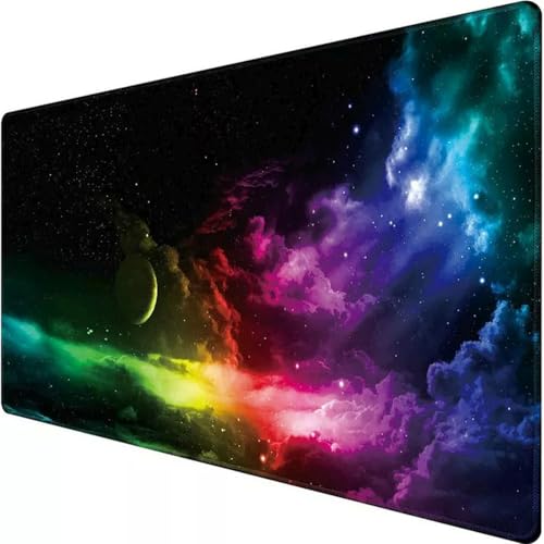 Retoo Mauspad XXL, 885 x 400 mm, Groß Mauspad Gaming mit Motiv, Tischunterlage Large Size, Spezielle Oberfläche, Schreibtischunterlage, Verbessert Präzision und Geschwindigkeit, Fransenfreie