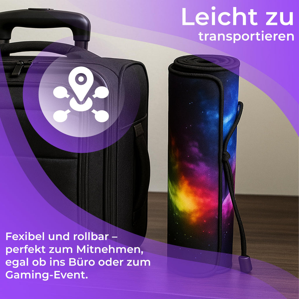 Retoo Mauspad XXL, 885 x 400 mm, Groß Mauspad Gaming mit Motiv, Tischunterlage Large Size, Spezielle Oberfläche, Schreibtischunterlage, Verbessert Präzision und Geschwindigkeit, Fransenfreie