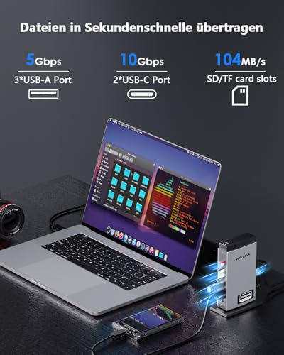 WAVLINK Displaylink Docking Station Dreifach-Display 4K+Dual 2K, 3HDMI, 2DP