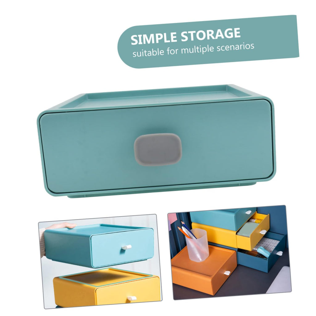 minkissy Robuste Pp-kunststoff-organisationsbox Tischaufbewahrungskoffer Einfaches Design Für Den Wohnheimbereich Im Home Office