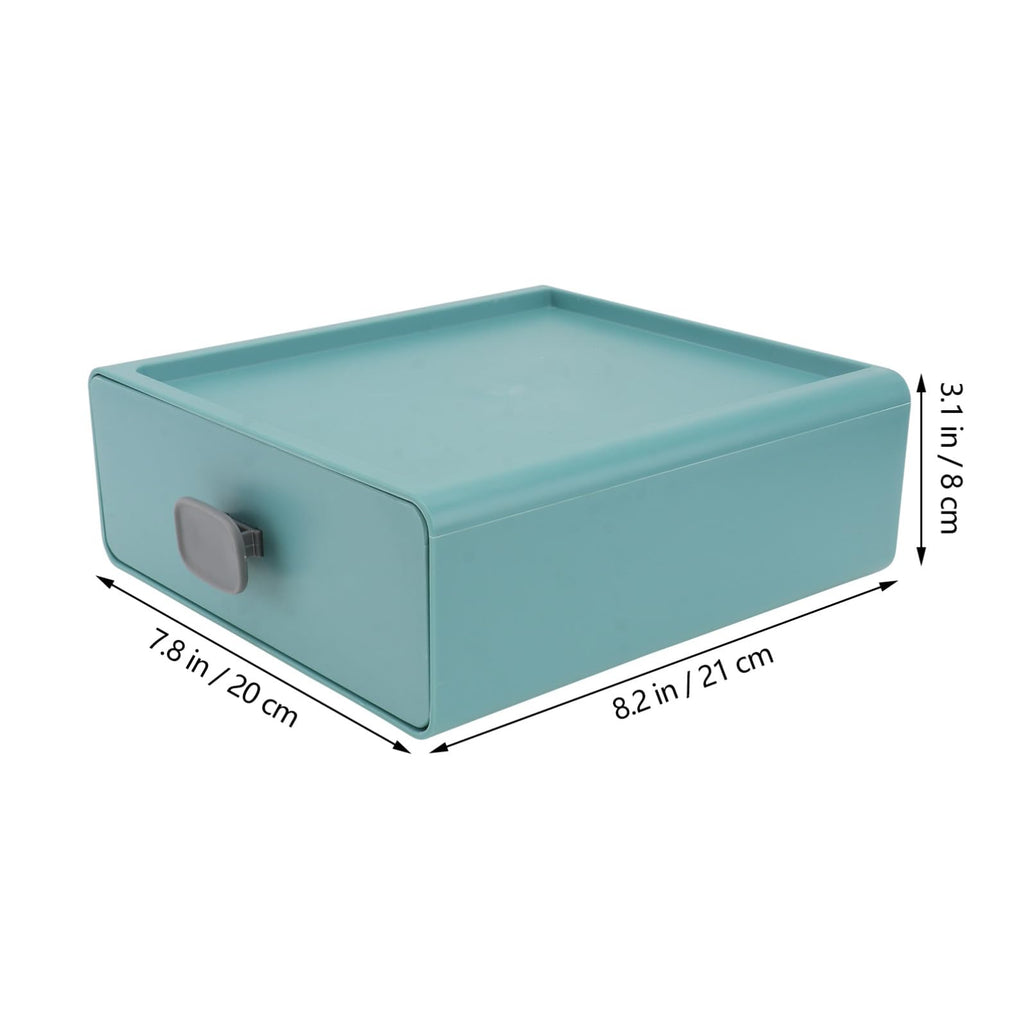 minkissy Robuste Pp-kunststoff-organisationsbox Tischaufbewahrungskoffer Einfaches Design Für Den Wohnheimbereich Im Home Office