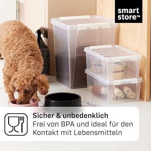 SmartStore Aufbewahrungsbox mit Deckel | 4x 8L Box | 34x25x16cm