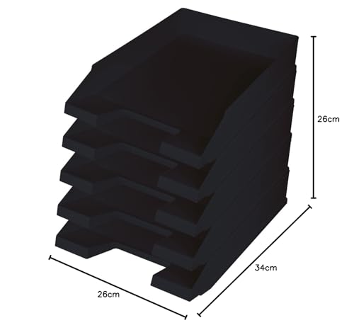 helit H2661695 - Briefablage „the Staff“ DIN A4-C4 schwarz