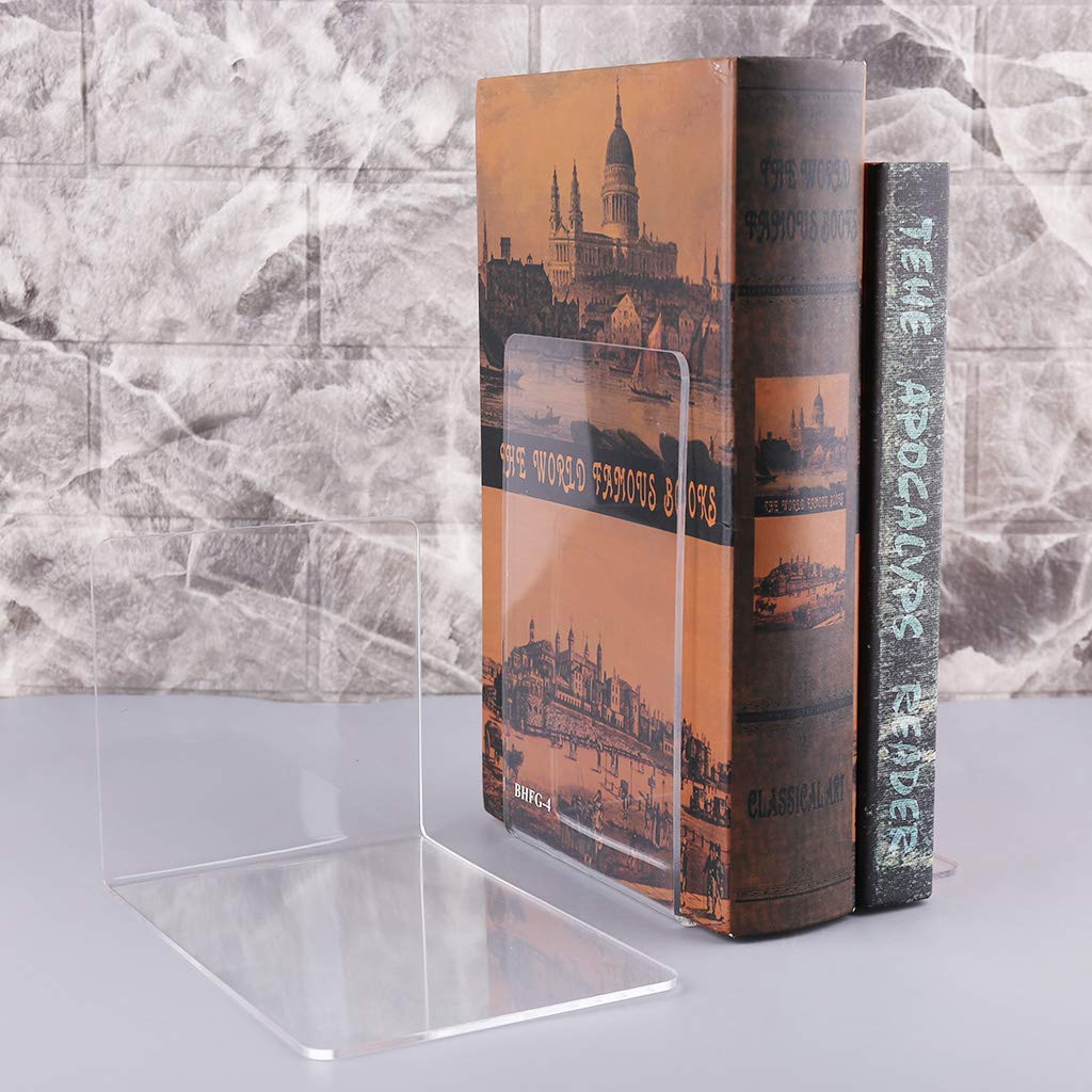 3 Paar groß Buchstütze Buchstützen aus Acryl