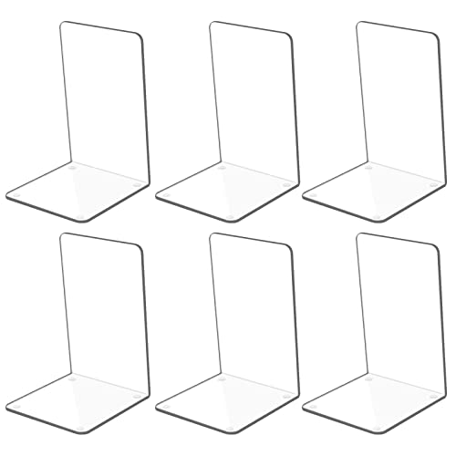 3 Paar groß Buchstütze Buchstützen aus Acryl