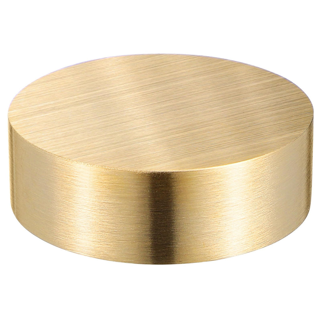 SHINEOFI Messingpapiergewicht Runder Briefbeschwerer Für Schönschrift Üben Kalligraphie Papiergewicht Schreibtischdekoration Für Büro Schreiben Malen Goldfarben 4.00 X 4.00 X 1.50 Cm