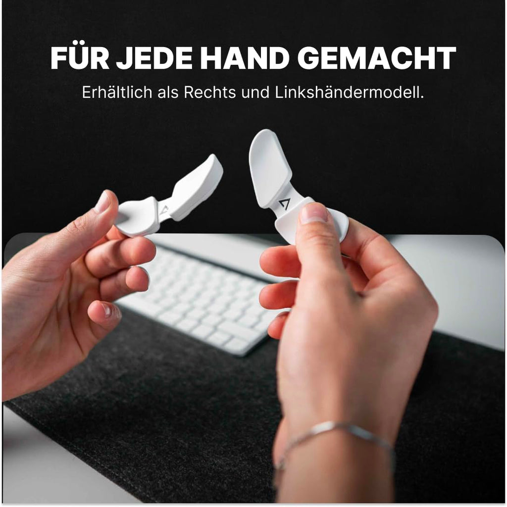 DELTAHUB Carpio 2.0 – Ergonomische Handgelenkauflage, Rechts, L, Schwarz