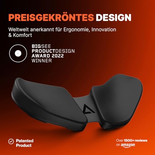 DELTAHUB Carpio 2.0 – Ergonomische Handgelenkauflage, Rechts, L, Schwarz