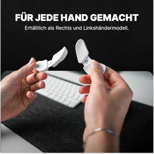 DELTAHUB Carpio 2.0 – Ergonomische Handgelenkauflage, Rechts, L, Schwarz