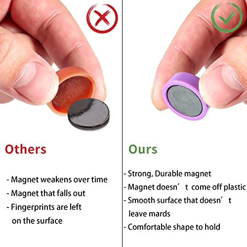 30 Stück Kühlschrankmagnete bunt,Starke Mini Magnete für Magnettafel