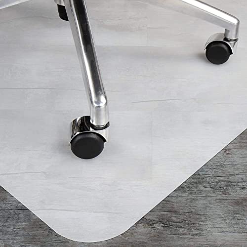 OfficeMarshal Bodenschutzmatte in Trendfarben | 90 x 120 cm für Hartböden | ohne schädliche Weichmacher und PVC | Größe und viele Farben zur Auswahl (Semi-transparent/Milchig)