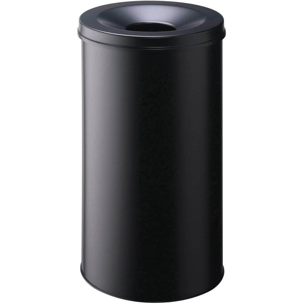Durable Papierkorb Safe rund, selbstlöschender Mülleimer, 60l, schwarz