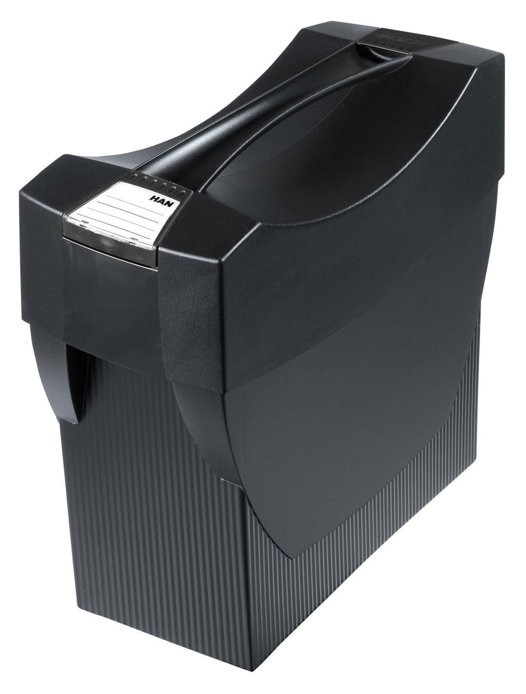 HAN Hängemappenbox SWING-PLUS KARMA mit Deckel, für 20 Hängemappen, 80-100% Recyclingmaterial, 19018-13, öko-schwarz