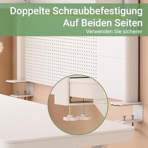 Bücherregal Klein Klemmbare Schreibtisch Aufsatzregal (100x95cm)