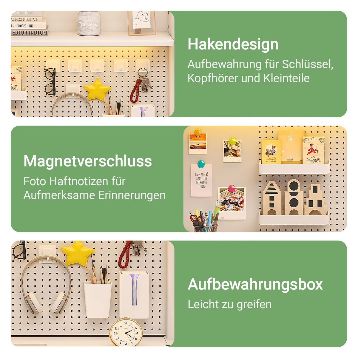 Bücherregal Klein Klemmbare Schreibtisch Aufsatzregal (100x95cm)