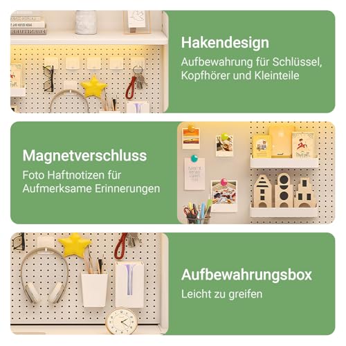 Bücherregal Klein Klemmbare Schreibtisch Aufsatzregal (100x95cm)