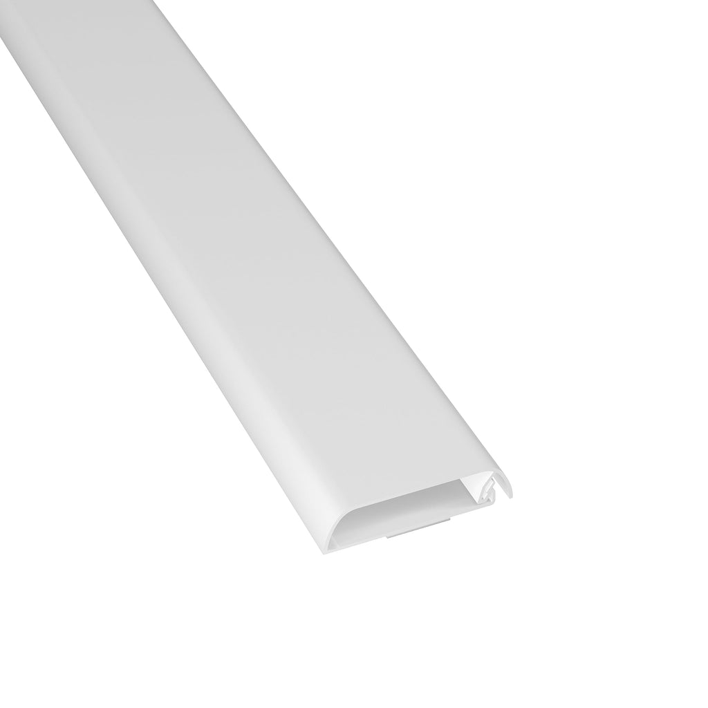 D-Line TV Kabelabdeckung, Kabel an der Wand verstecken, Selbstklebender Kabelverstecker, nahtloses, flaches Design – 60mm (B) x 15mm (H) x 40cm Länge – Weiß