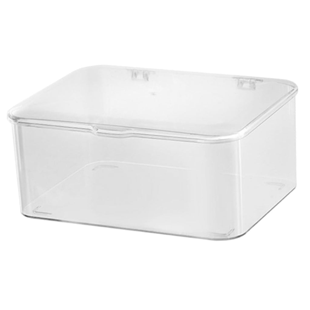 Transparente aus Ps mit Deckel Stapelbar Aufbewahrungsbox Multifunktionale Organisationsbox zur Ordentlichen Aufbewahrung für Schreibtisch und Schule von Haarschmuck und Zubehör
