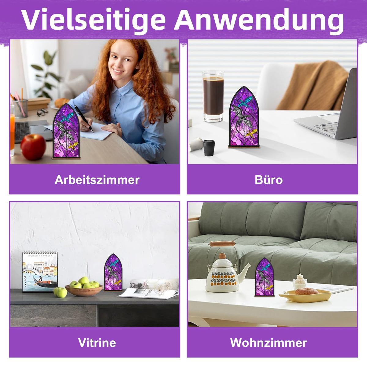 Buchstütze Drache, Fantasy Deko Bücherregal mit Acryl-Holz Design Buchstützen Buchenden für Buchliebhaber, Dekorative Robuste Buchstützen Bücherregalhalter für Zuhause, Schlafzimmer, Arbeitszimmer