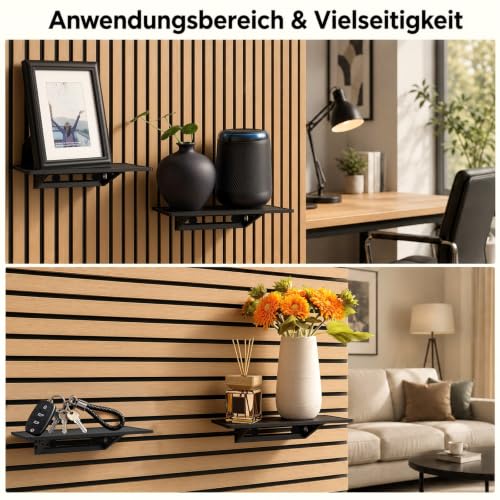 2 Stück Regal für Akustikpaneele Ohne Bohren