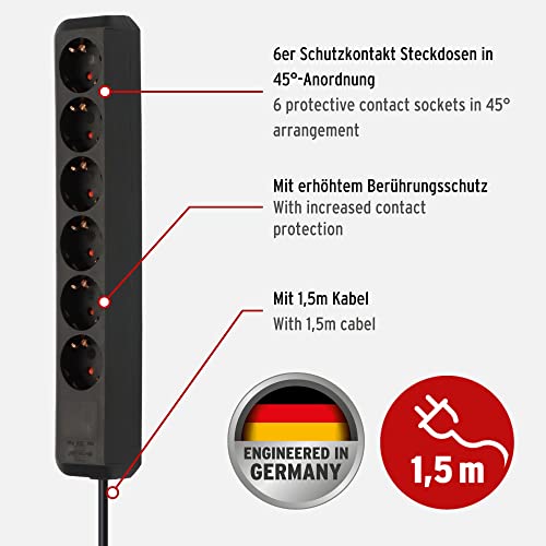 Brennenstuhl Eco-Line Steckdosenleiste 6-Fach