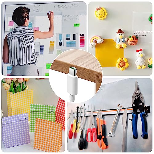 Jewan 100 Stück Neodym Magnete Extra Stark, 8x1mm Mini Magnete Selbstklebend Stark, Klebemagnete Selbstklebend Magneten Klein für Whiteboard, Kühlschrank, Fotos, Basteln