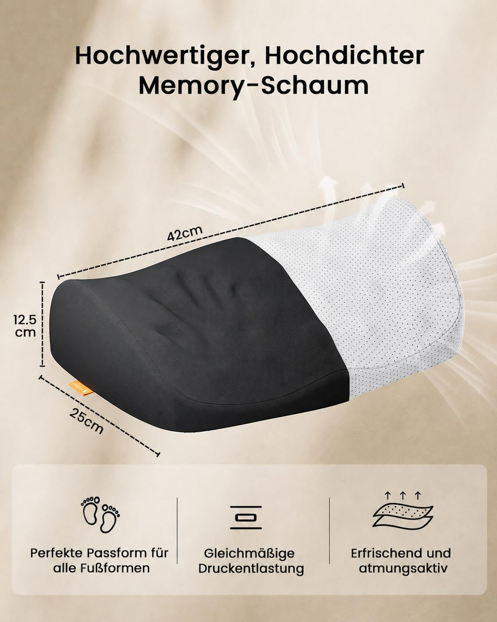 ProtoArc Fussstütze Unterm Schreibtisch Ergonomische mit Massagenoppen