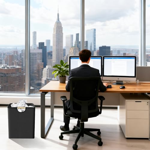 LZDMY Papierkorb Mülleimer Büro 36L, Kleine Abfalleimer Büromülleimer