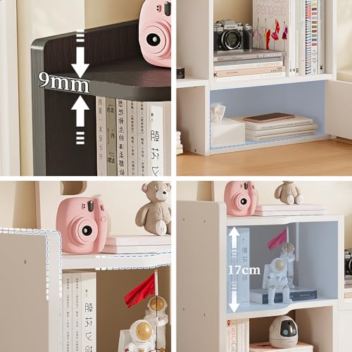 Erweiterbares Schreibtisch-Bücherregal, Büro-Aufbewahrungsregal