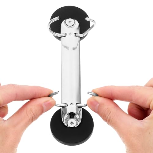 VANZACK 4 Stück Magnetischer Ordnerhalter aus Eisen mit Großem Fassungsvermögen und Stabilem Multifunktionalem Design für Büro und Zuhause