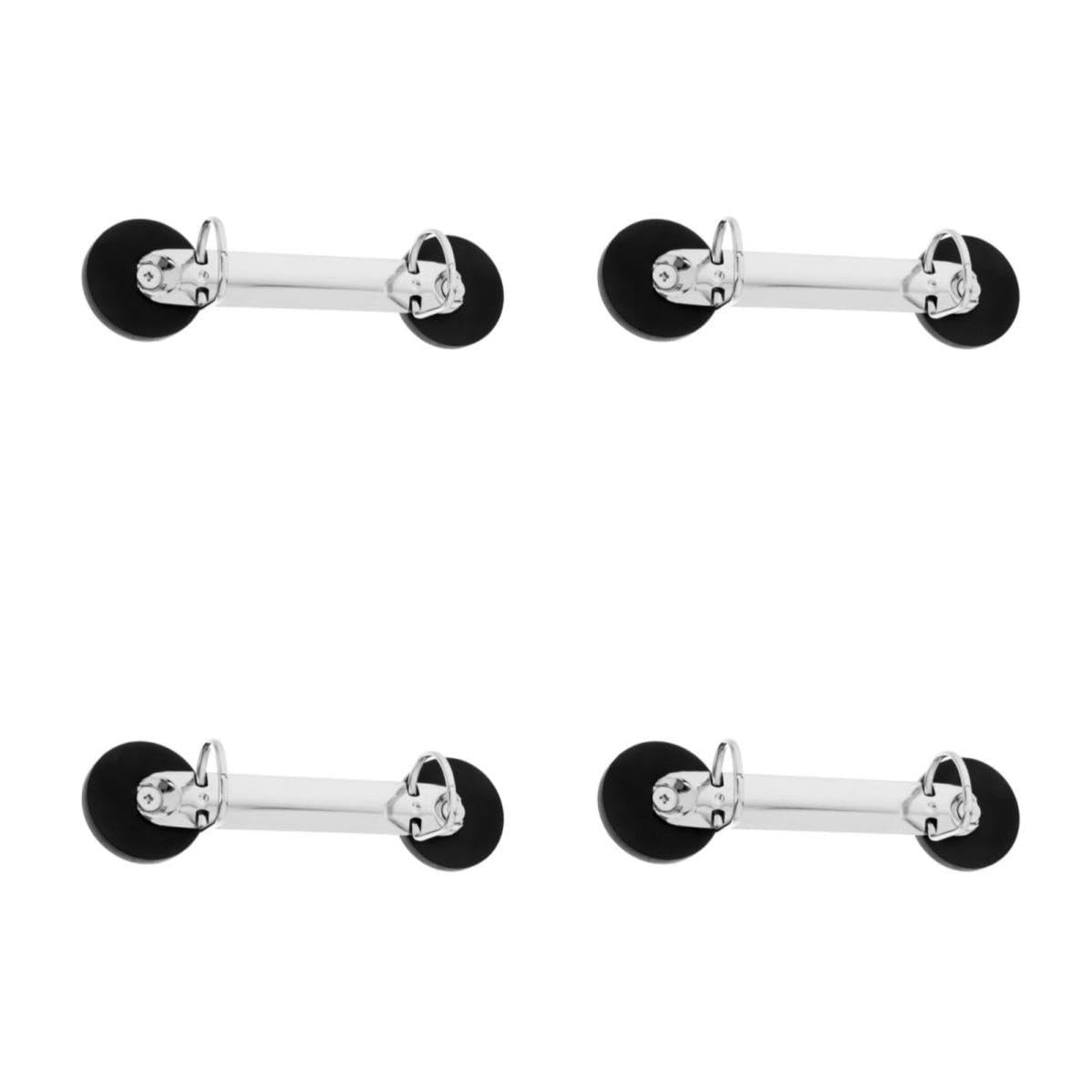 VANZACK 4 Stück Magnetischer Ordnerhalter aus Eisen mit Großem Fassungsvermögen und Stabilem Multifunktionalem Design für Büro und Zuhause