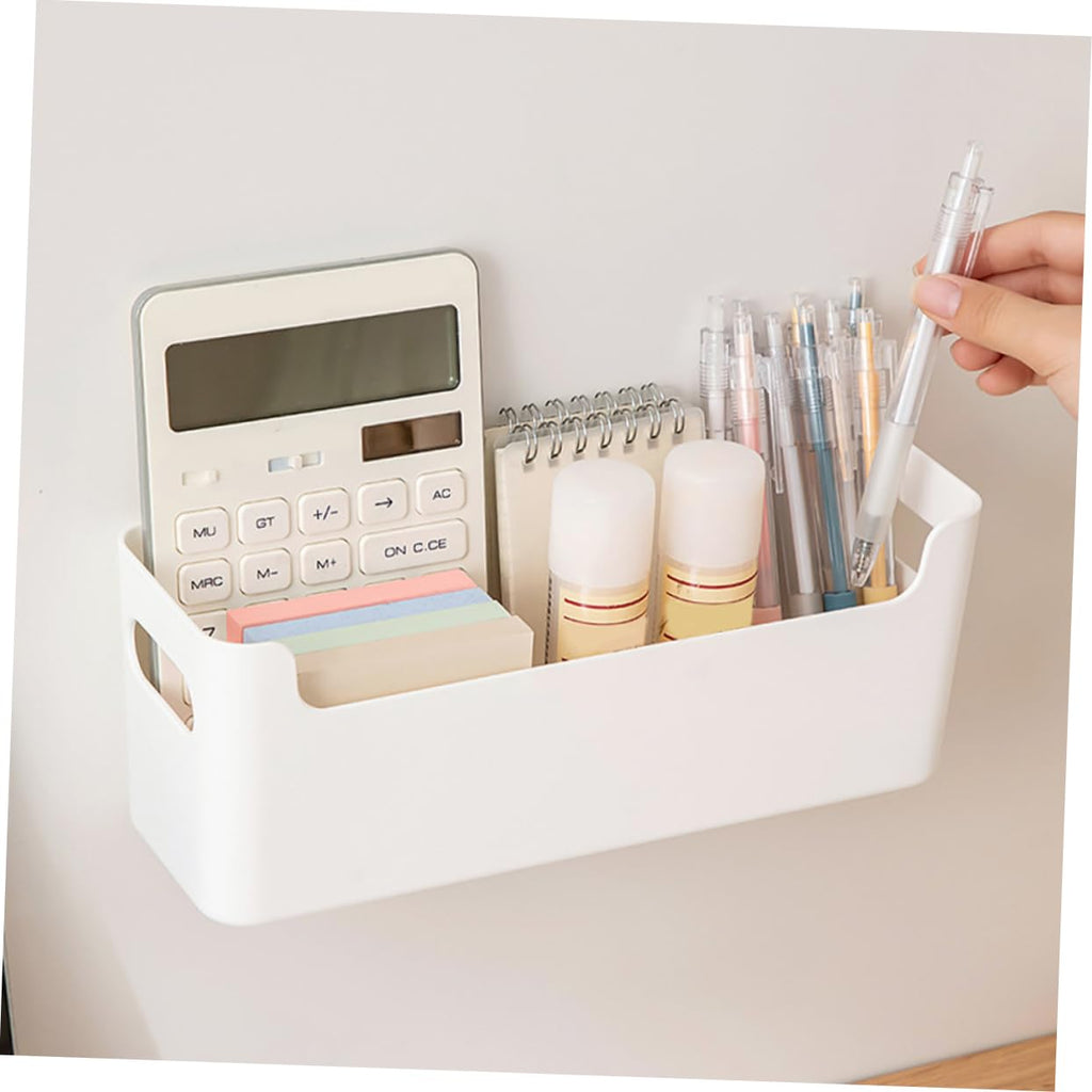 Alipis 4 Sätze Kleiner Organizer Für Zu Hause Buch Aufbewahrungsbox Office Organizer Montiert Badezimmerschrank- Zur Wandmontage Kommode Schultisch-boxen Pp 2 Stück * 4