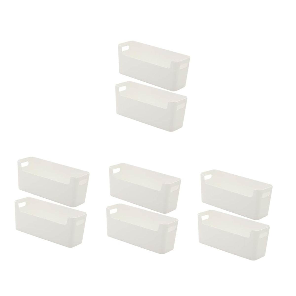 Alipis 4 Sätze Kleiner Organizer Für Zu Hause Buch Aufbewahrungsbox Office Organizer Montiert Badezimmerschrank- Zur Wandmontage Kommode Schultisch-boxen Pp 2 Stück * 4
