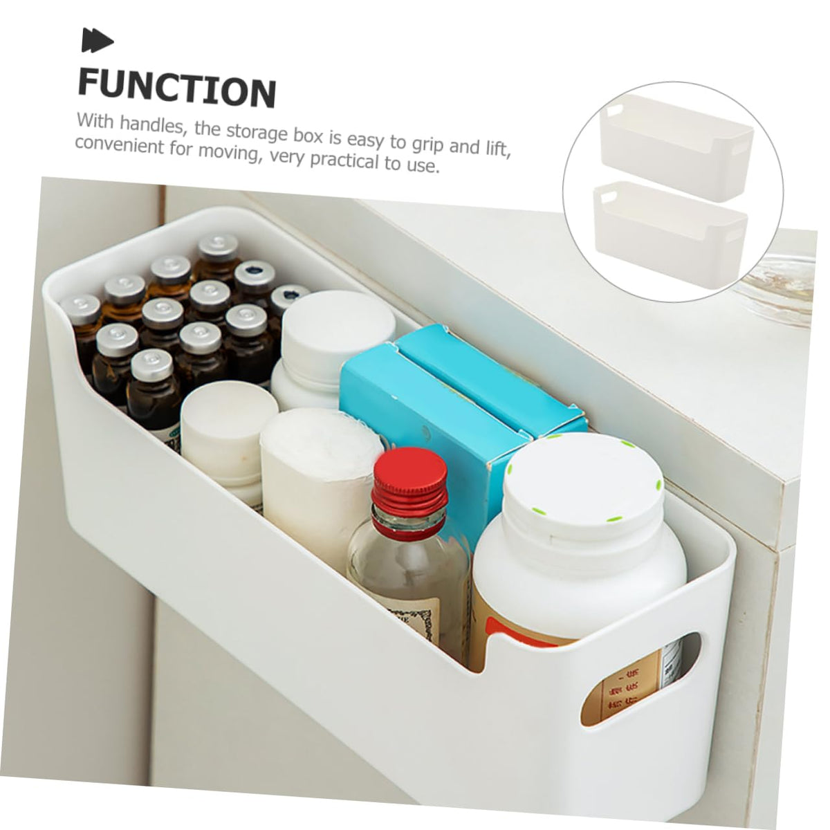 Alipis 4 Sätze Kleiner Organizer Für Zu Hause Buch Aufbewahrungsbox Office Organizer Montiert Badezimmerschrank- Zur Wandmontage Kommode Schultisch-boxen Pp 2 Stück * 4