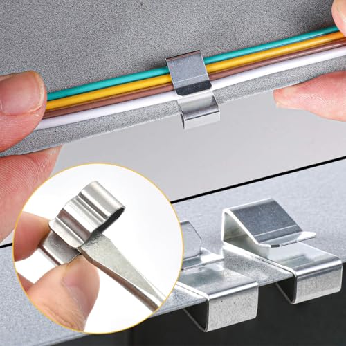Solarkabel Kabelclips, Solarpanel Kabelklemmen, Anhänger Drahtclips, Edelstahl Solar PV Klemmen für Kabel Management 30 Stück, 22,5 mm