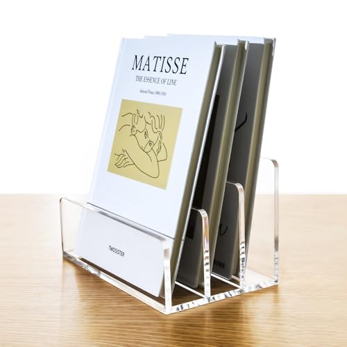 Briefhalter aus Acryl – 3 Fächer, transparent & pflegeleicht, Schreibtisch Briefablage/Ablagesystem für Büro, Familie, Homeoffice, Schule, HBT: 17,5 x 10,4 x 10 cm
