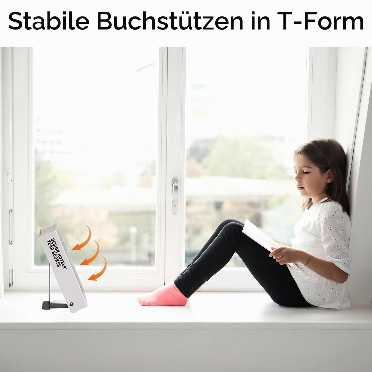 2Pcs Buchstütze Metall, 80x70 x130mm Buchstützen, Bücherhalter für Bücher