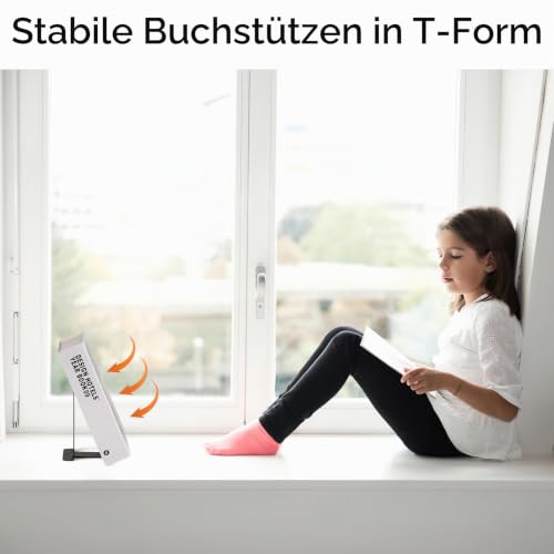2Pcs Buchstütze Metall, 80x70 x130mm Buchstützen, Bücherhalter für Bücher