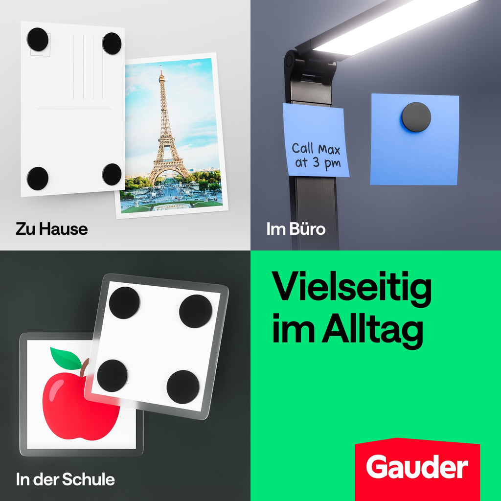 GAUDER Magnetpunkte selbstklebend stark, runde Magnete (20x2mm - 100 STK)