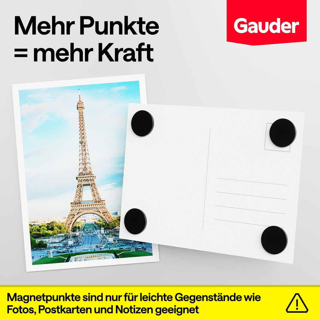 GAUDER Magnetpunkte selbstklebend stark, runde Magnete (20x2mm - 100 STK)