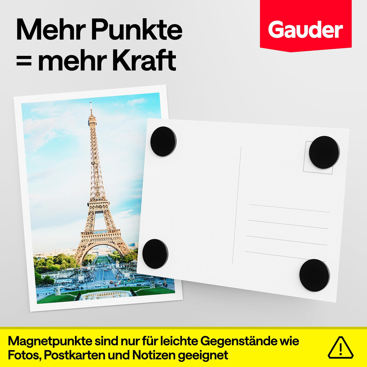 GAUDER Magnetpunkte selbstklebend stark, runde Magnete (20x2mm - 100 STK)
