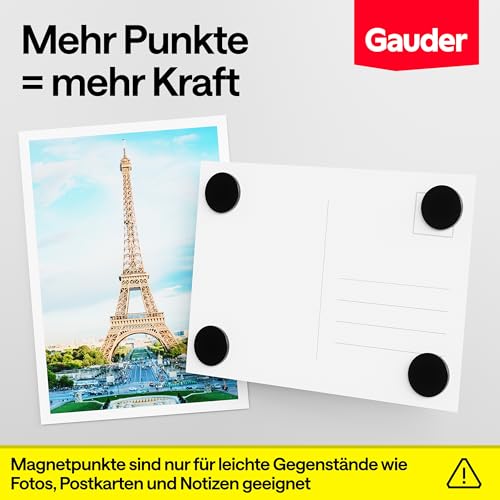 GAUDER Magnetpunkte selbstklebend stark, runde Magnete (20x2mm - 100 STK)