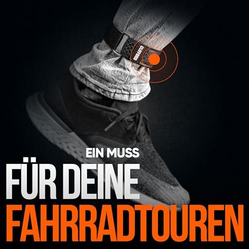 CLIFFORD Elastisches Klettband mit Silikon-Grip & Premium-Klett - Rutschfeste Hosenklammer für Fahrrad, bequem verstellbar, hautfreundlich - vielseitiges Klettverschluss Band für Haushalt & Kabel