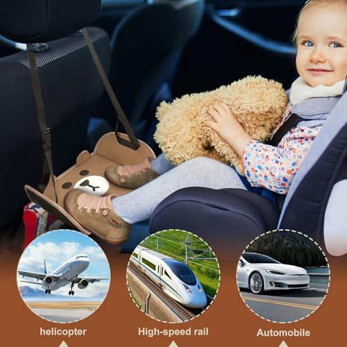 Fußstütze Kinder, Verstellbare Fußstütze Flugzeug, Reisezubehör für Flugzeuge/Auto, Nützliche Flugzeug Gadgets Machen Fernreisen Einfach und Bequem